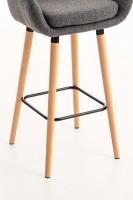 2er Set Barhocker Grant Stoff hellgrau 2er Set Barhocker Grant Stoff hellgrau