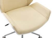 Bürostuhl Breda Kunstleder weiß/creme Bürostuhl Breda Kunstleder weiß/creme