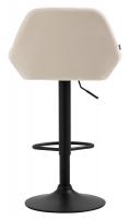 2er Set Barhocker Braga Samt schwarz creme 2er Set Barhocker Braga Samt schwarz creme