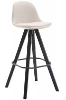 Barhocker Franklin Stoff Square Schwarz (eiche) creme Barhocker Franklin Stoff Square Schwarz (eiche) creme