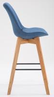 2er Set Barhocker Metz Stoff natura blau 