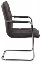 2er Set Besucherstühle Gandia Kunstleder chrom grau 2er Set Besucherstühle Gandia Kunstleder chrom grau