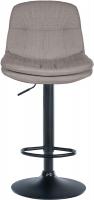 Barhocker Laurel Stoff schwarz grau Barhocker Laurel Stoff schwarz grau