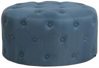 Fußhocker Korsika Stoff blau 