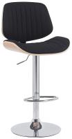 Barhocker Clawson Stoff chrom natura/schwarz Barhocker Clawson Stoff chrom natura/schwarz