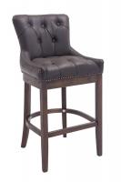 Barhocker Lakewood Echtleder, Antik braun