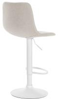 2er Set Barhocker Divo Stoff Weiß creme 2er Set Barhocker Divo Stoff Weiß creme