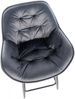 Barhocker Gibson Samt dunkelgrau Barhocker Gibson Samt dunkelgrau