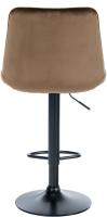 2er Set Barhocker Toni Samt schwarz braun 2er Set Barhocker Toni Samt schwarz braun