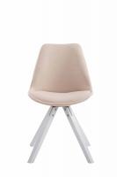 Besucherstuhl Toulouse Stoff Square weiß (eiche) creme 