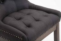 Barhocker Lakewood Stoff, Antik schwarz 