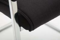XL Besucherstuhl Anubis Stoff schwarz 
