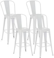 4er Set Barhocker Aiden weiß 4er Set Barhocker Aiden weiß