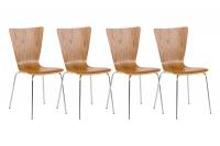 4er Set Besucherstuhl Aaron eiche 4er Set Besucherstuhl Aaron eiche