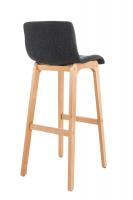 Barhocker Hoover Stoff Natura dunkelgrau 