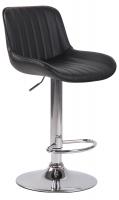 2er Set Barhocker Lentini Kunstleder chrom schwarz 