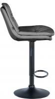 Barhocker Laurel Kunstleder schwarz grau 