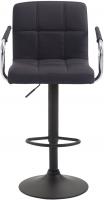 2er Set Barhocker Lucy V2 Stoff schwarz schwarz 