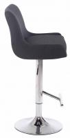 2er Set Barhocker Club Stoff chrom schwarz 2er Set Barhocker Club Stoff chrom schwarz