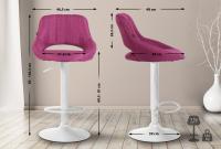 2er Set Barhocker Milet Stoff W lila 2er Set Barhocker Milet Stoff W lila