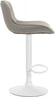 Barhocker Vonore Stoff weiß taupe Barhocker Vonore Stoff weiß taupe