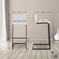 Barhocker Newport Kunstleder B weiß 