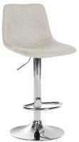 Barhocker Divo Stoff Chrom creme