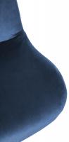 2er Set Barhocker Solon Chrom Samt blau 2er Set Barhocker Solon Chrom Samt blau