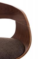 Barhocker Kingston Stoff walnuss/braun 