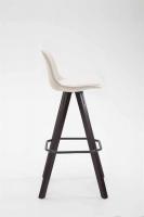 Barhocker Franklin Stoff Square Cappuccino (eiche) creme 