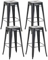 4er Set Barhocker Joshua schwarz 4er Set Barhocker Joshua schwarz