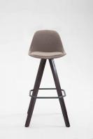 Barhocker Franklin Stoff Square Cappuccino (eiche) taupe 