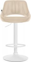 Barhocker Milet Kunstleder weiß creme Barhocker Milet Kunstleder weiß creme