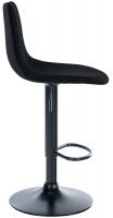 2er Set Barhocker Divo Stoff Schwarz schwarz 2er Set Barhocker Divo Stoff Schwarz schwarz