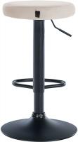 2er Set Barhocker Ponte Samt schwarz creme 