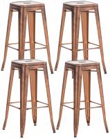 4er Set Barhocker Joshua kupfer 4er Set Barhocker Joshua kupfer