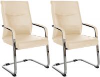 2er Set Besucherstuhl Hobart creme 2er Set Besucherstuhl Hobart creme