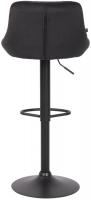 Barhocker Lazio Samt schwarz schwarz Barhocker Lazio Samt schwarz schwarz