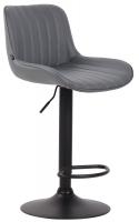 Barhocker Lentini Kunstleder schwarz grau Barhocker Lentini Kunstleder schwarz grau