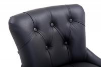 Barhocker Lakewood Echtleder, Antik-hell schwarz Barhocker Lakewood Echtleder, Antik-hell schwarz