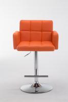 Barhocker Los Angeles Kunstleder orange 