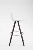Barhocker Franklin Kunstleder Rund Cappuccino (eiche) weiß 