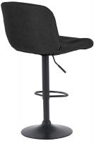 2er Set Barhocker Solon Schwarz Stoff  schwarz 