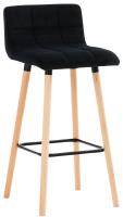 Barhocker Lincoln Samt schwarz Barhocker Lincoln Samt schwarz