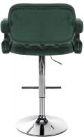 Barhocker Dublin Samt chrom dunkelgrün Barhocker Dublin Samt chrom dunkelgrün