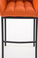 Barhocker Damaso B mit 4-Fuß Gestell orange Barhocker Damaso B mit 4-Fuß Gestell orange