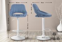 2er Set Barhocker Milet Stoff W blau 2er Set Barhocker Milet Stoff W blau