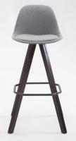 2er Set Barhocker Franklin Stoff Square cappuccino (eiche) grau 2er Set Barhocker Franklin Stoff Square cappuccino (eiche) grau