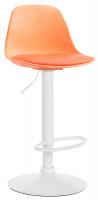 Barhocker Kiel Kunstleder weiß orange Barhocker Kiel Kunstleder weiß orange