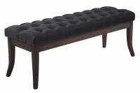 Sitzbank Ramses Stoff antik-dunkel 120 cm schwarz Sitzbank Ramses Stoff antik-dunkel 120 cm schwarz